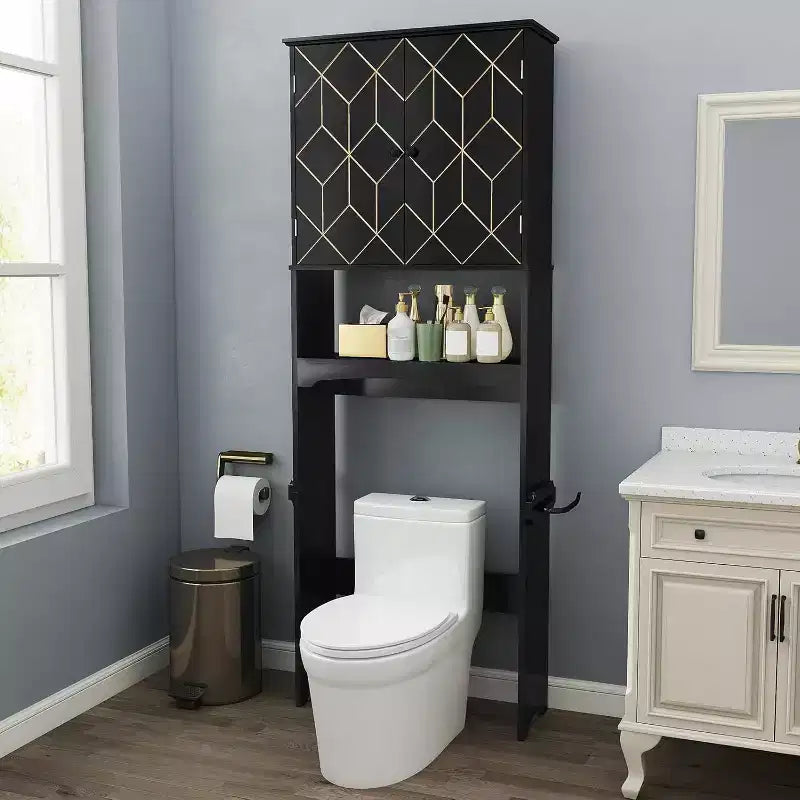 Badschrank über der Toilette Platzsparer fürs Badezimmer