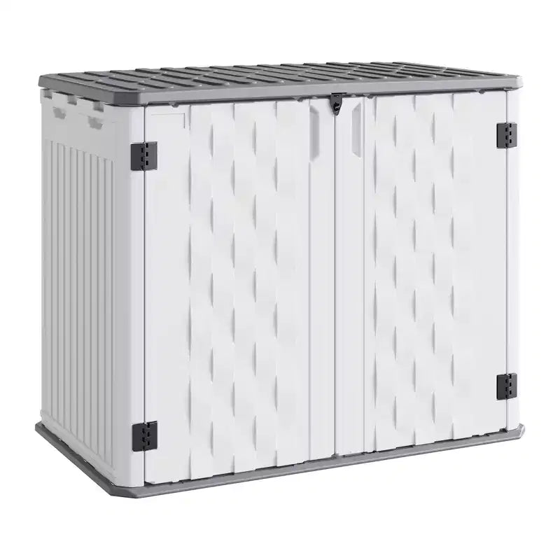 Outdoor-Aufbewahrungsschrank, wasserdichte Outdoor-Aufbewahrungsbox aus Harz, für Mülleimer