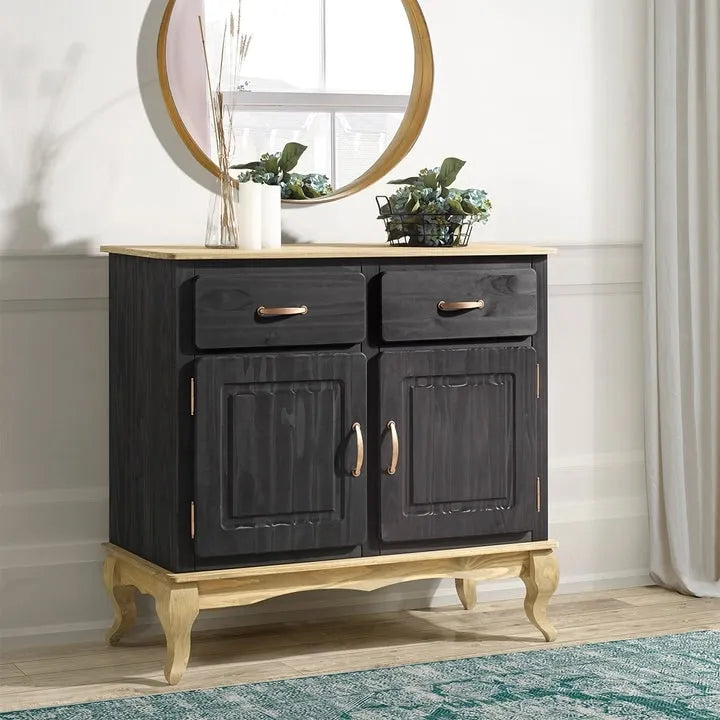 Holz-Sideboard Grün