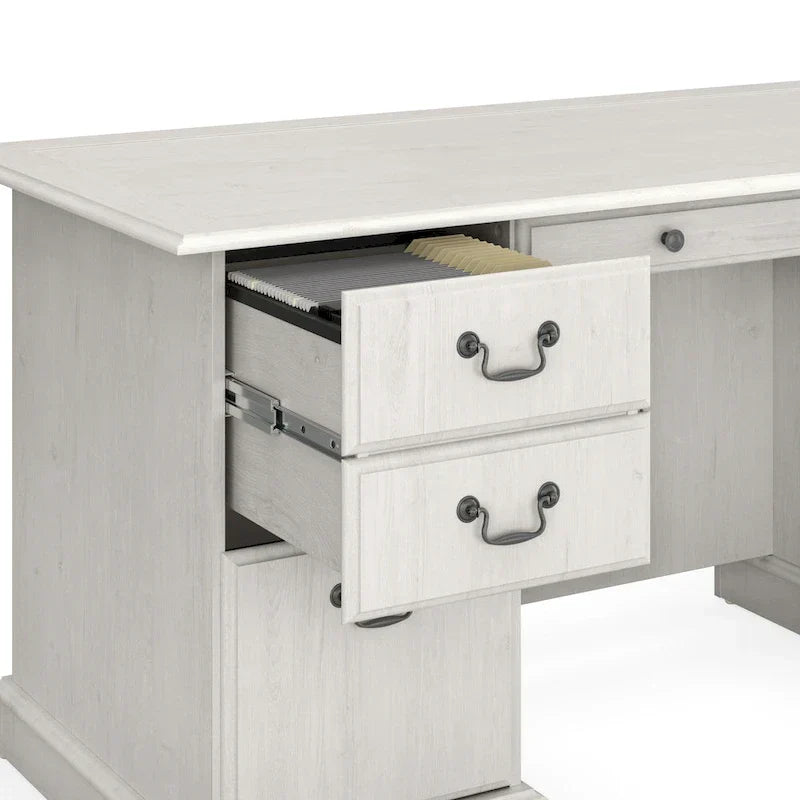 Bush Furniture Saratoga Chefsessel mit Schubladen und Stauraum