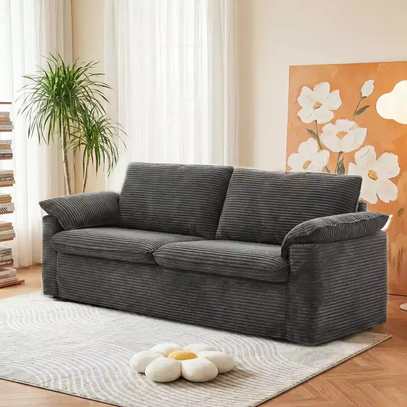 Dyonery 86 Cloud Loveseat Sofa, tiefer Sitz & breite Armlehnenkissen, stabiler Rahmen, atmungsaktives ergonomisches Design