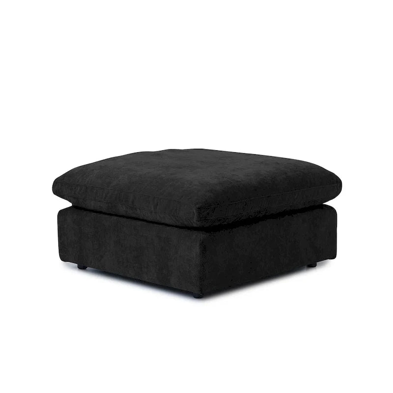 Großes Ecksofa aus Leinen für das Wohnzimmer-Set
