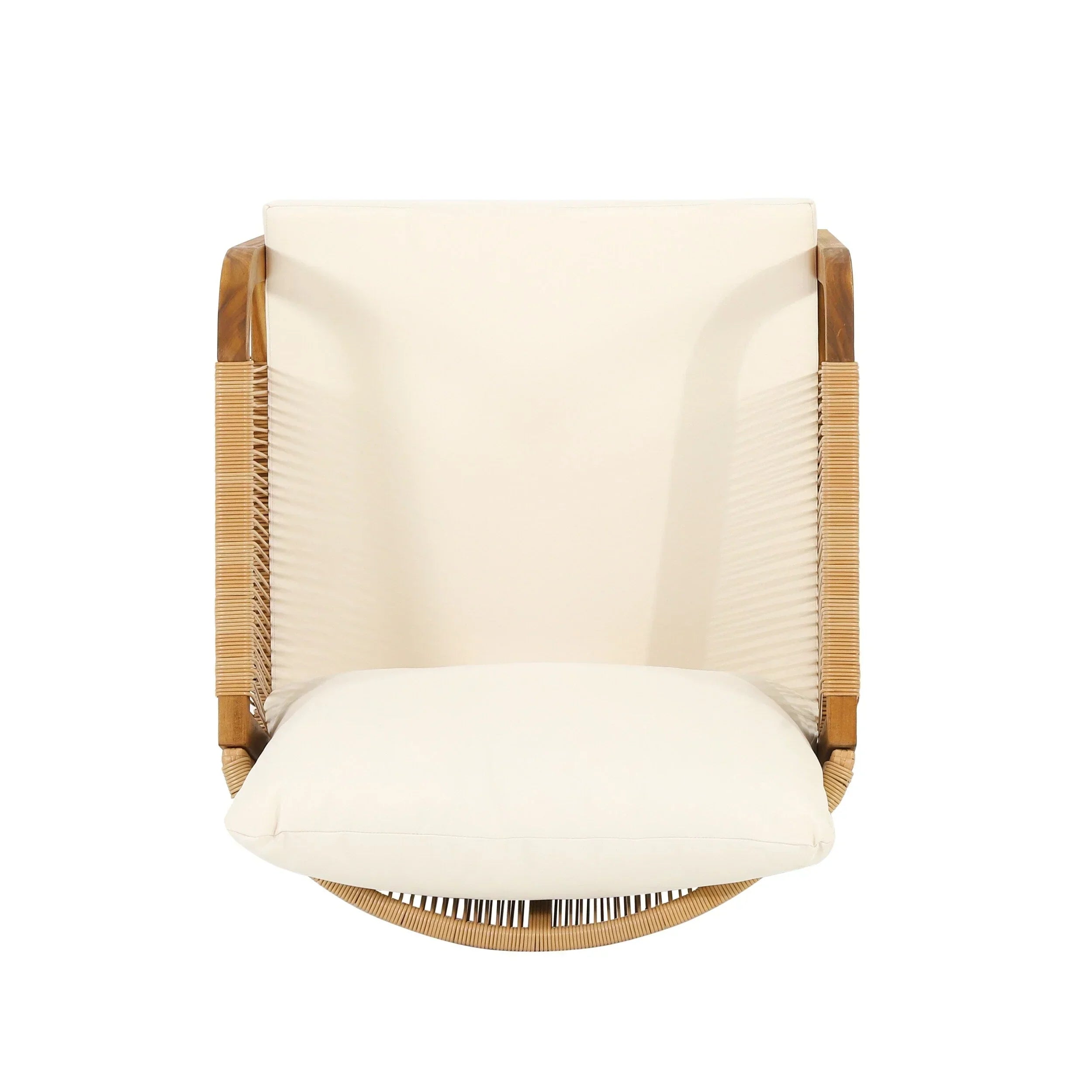 Jabe Outdoor-Clubsessel-Set aus Akazienholz und Rattan von Christopher Knight Home