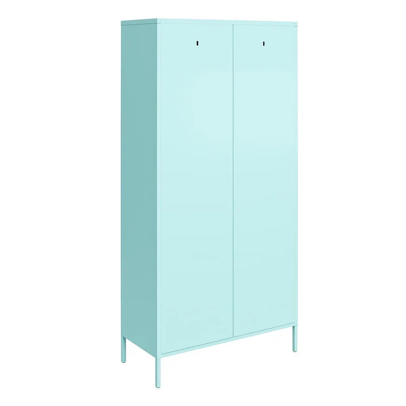 Orange / Pink 2-türiger hoher Metallschließfachschrank, 1-Personen