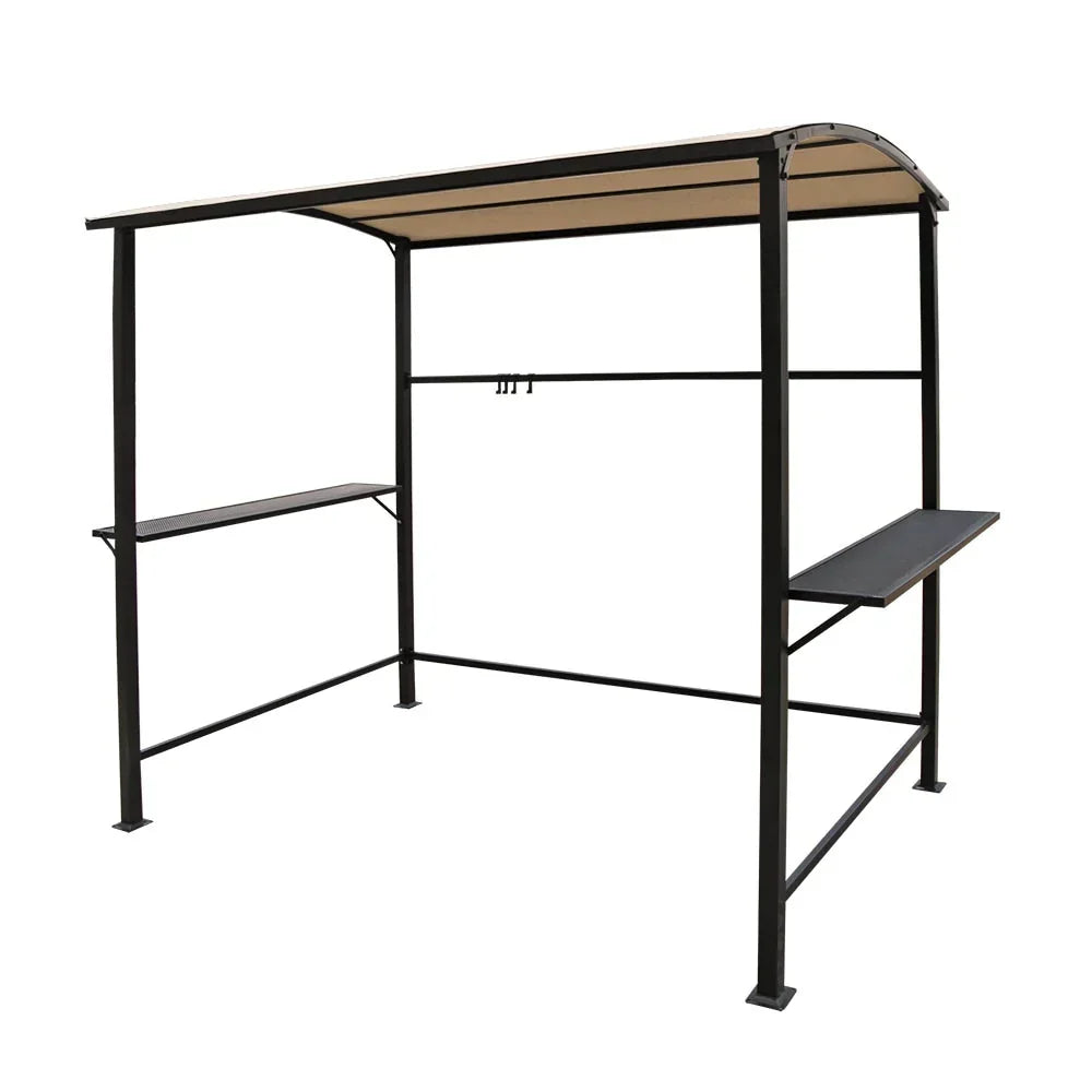 Outdoor-Grillpavillon mit Stahlrahmen, 1,5 m x 2,4 m