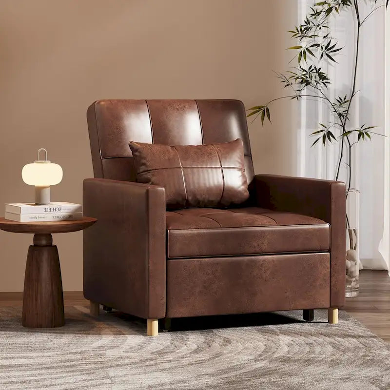 AECOJOY 3-in-1 Schlafsofasessel mit Kissen und verstellbarer Rückenlehne