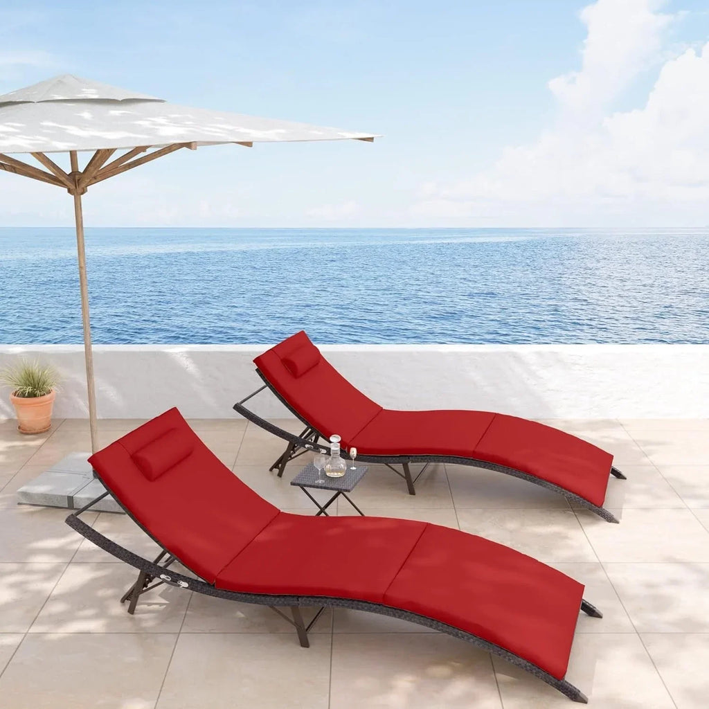 Kullavik 3-teiliges Outdoor-Loungemöbel-Set