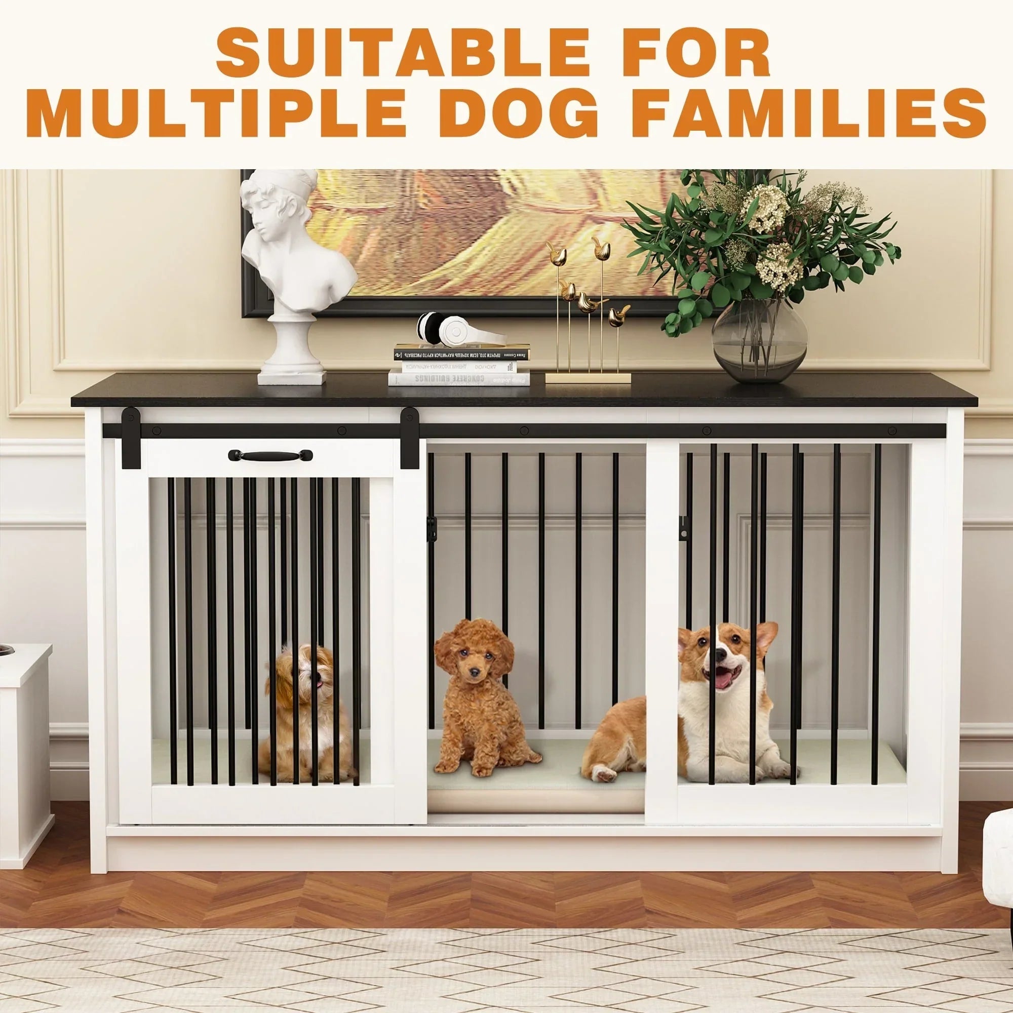 Hundehütte mit Eisenrohrverstärkung – Stylische und robuste Hundebox