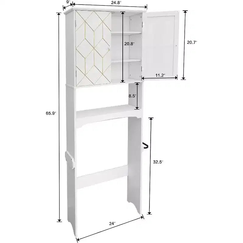 Badschrank über der Toilette Platzsparer fürs Badezimmer