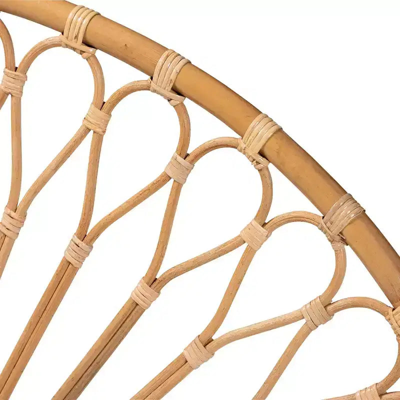 Kopfteil aus Naturrattan, Braun