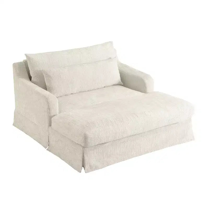 Polibi extra-tiefer Chenille-Schlafsofa-Sessel