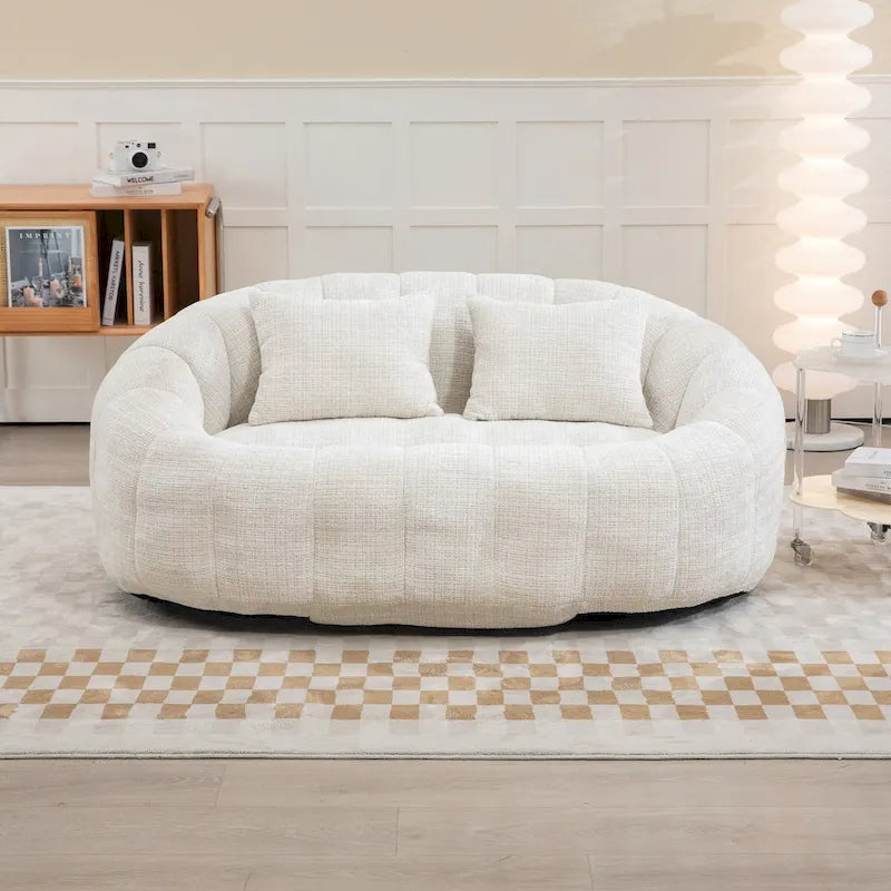 Chenille-Sitzsack – Faules Sofa