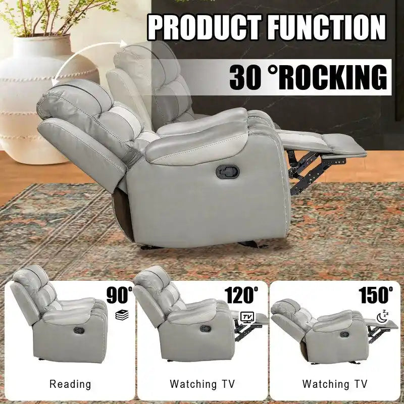 Großer Relaxsessel im amerikanischen Design aus Kunstleder für das Wohnzimmer