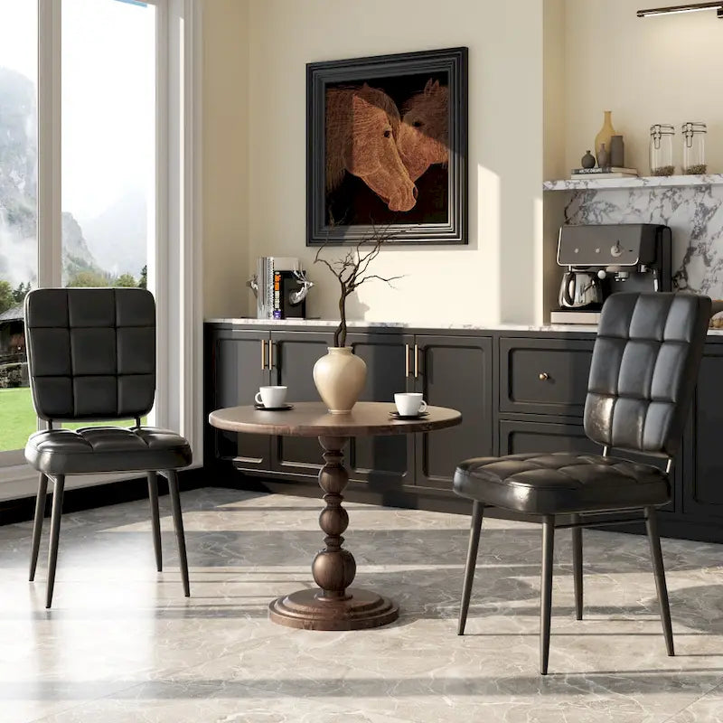 Moderne Esszimmerstühle 2er/4er/6er/8er Set, Polsterstühle mit dickem Kissen für Esszimmer