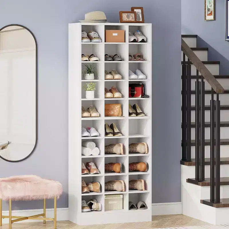 Tribesigns Schuhschrank mit 10 Ebenen und 30 Fächern