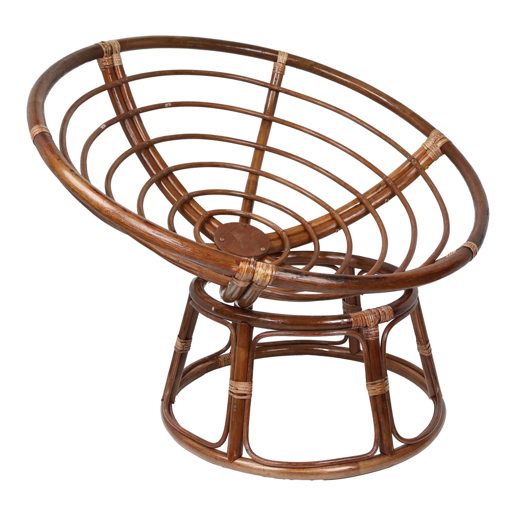Bali 42-Zoll Rattan Papasan-Sessel mit Twill-Kissen