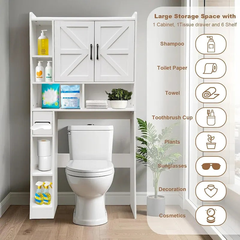 Über-Toilette-Schrank, Wasserdichte Badezimmer-Ablagen