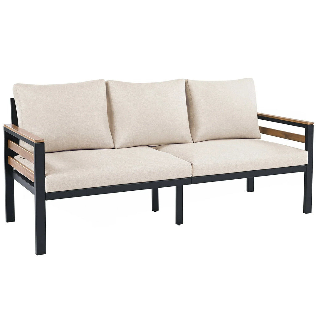 4-teiliges Outdoor-Gartenmöbel-Set mit Sofa