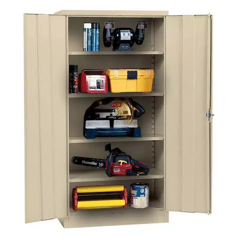 Edsal 36Bx18Tx72H freistehender Stahlschrank Beige