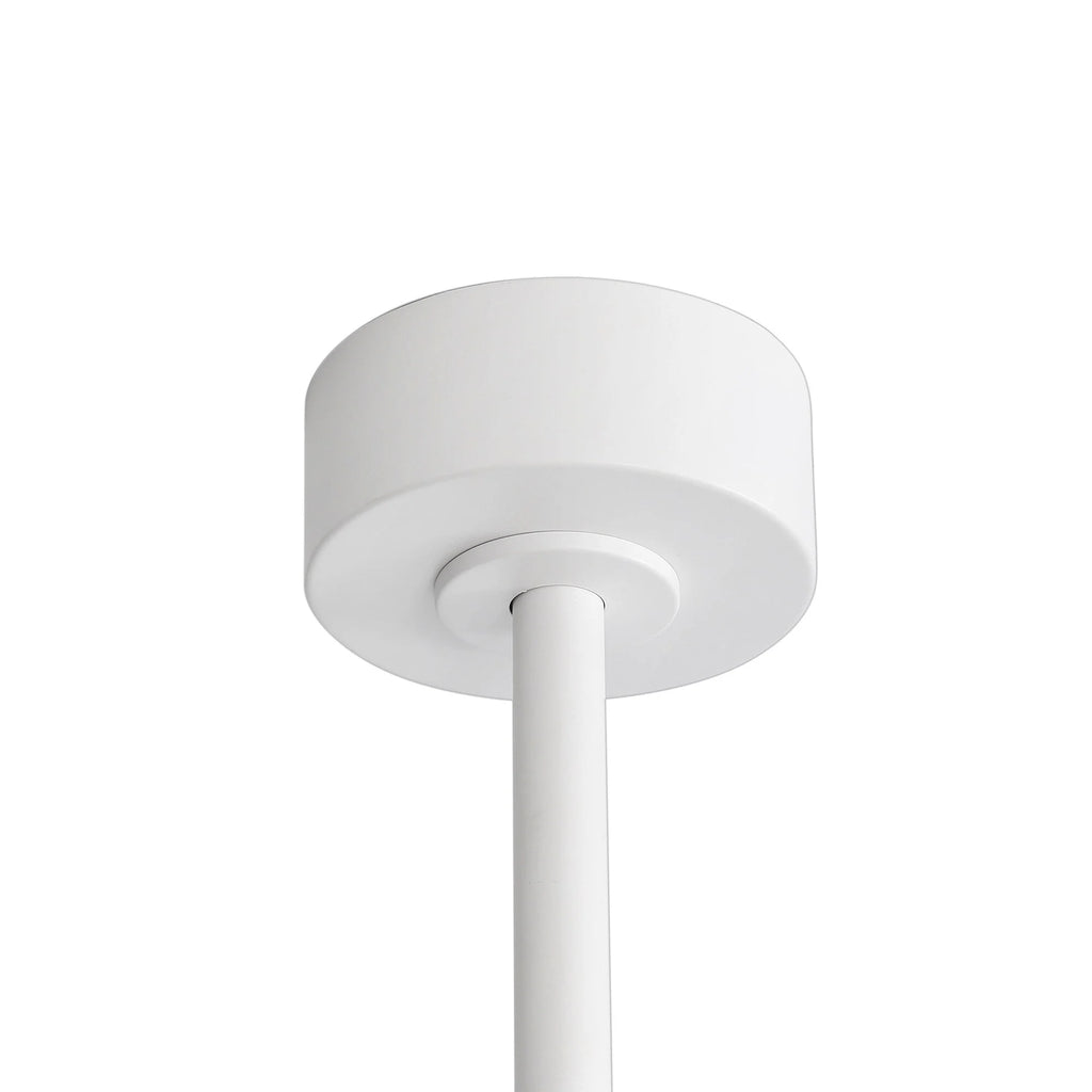 65-Zoll-LED-Deckenventilator mit 8 Flügeln, Licht und Fernbedienung, Schwarz