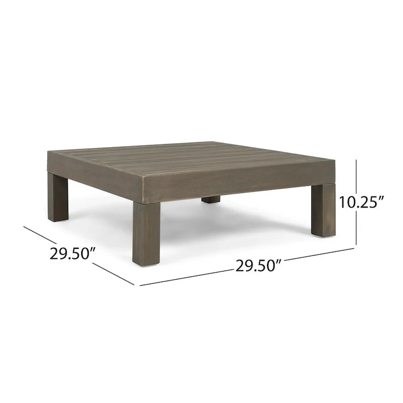 Brava 6-teiliges Loungeset aus Akazienholz von Christopher Knight Home für den Außenbereich