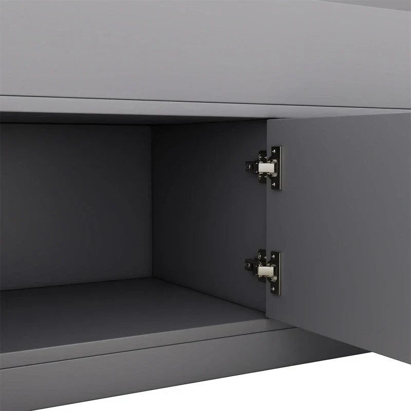 Doppel-/Full Size Captains-Plattformbett mit 4 Schubladen und Ablageflächen, Massivholz-Bettrahmen mit Stauraum-Bücherregal-Kopfteil