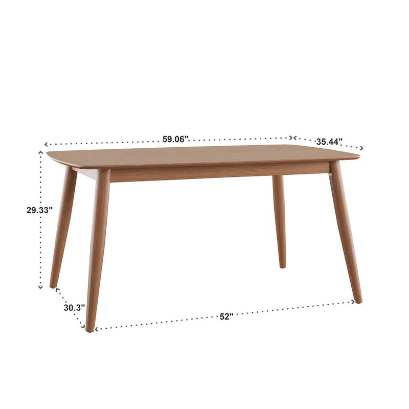 Norwegisch-dänisches Esstisch-Set aus Eiche mit konischen Beinen von iNSPIRE Q Modern