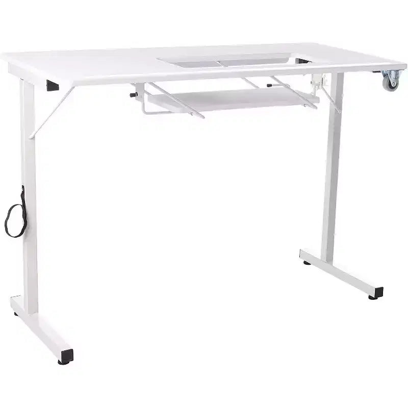 SewingRite SewStation 101 Tragbarer Klappnähtisch mit Stahlbeinen, Weiß – Perfekt für Zuhause, Büro und Geschäft