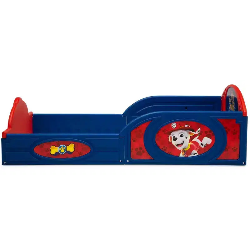 Delta Children Kunststoff Kleinkinderbett mit angebrachten Schutzgittern – PAW Patrol