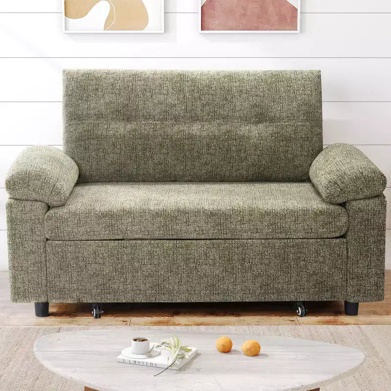 Dyonery 3-in-1 Schlafsofa, Ausziehbares Schlafsofa mit verstellbarer Rückenlehne