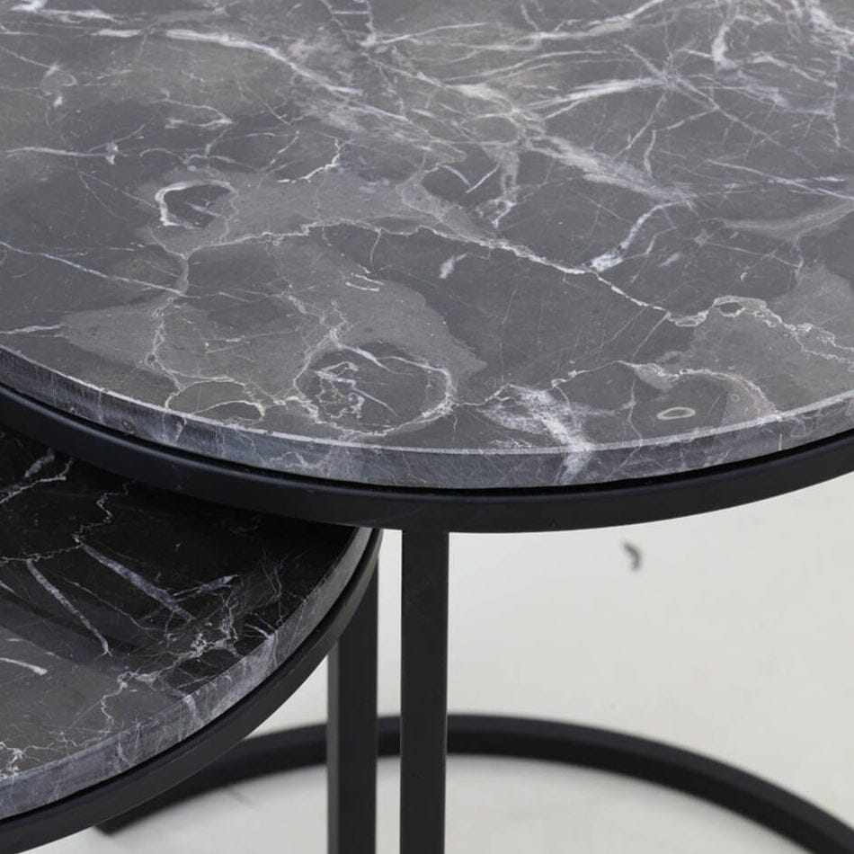 Beistelltische „Black Marble Nesting“