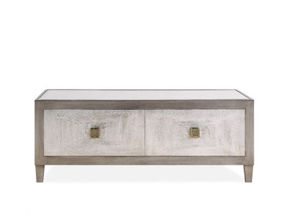 Couchtisch Silber & Bronze mit Spiegelplatte