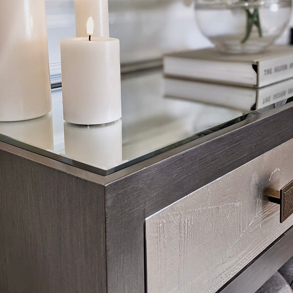 Konsole Silber & Bronze