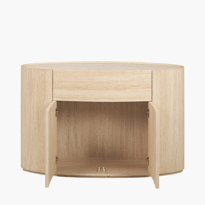 Sideboard mit 2 Türen in Travertin-Optik