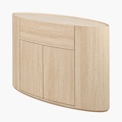 Sideboard mit 2 Türen in Travertin-Optik