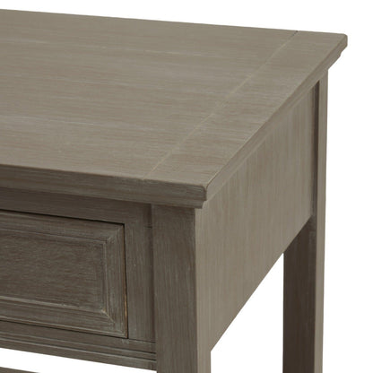 Grau lasierter Beistelltisch mit 1 Schublade aus Holz