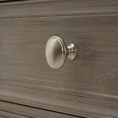 Grau lasierter Beistelltisch mit 1 Schublade aus Holz