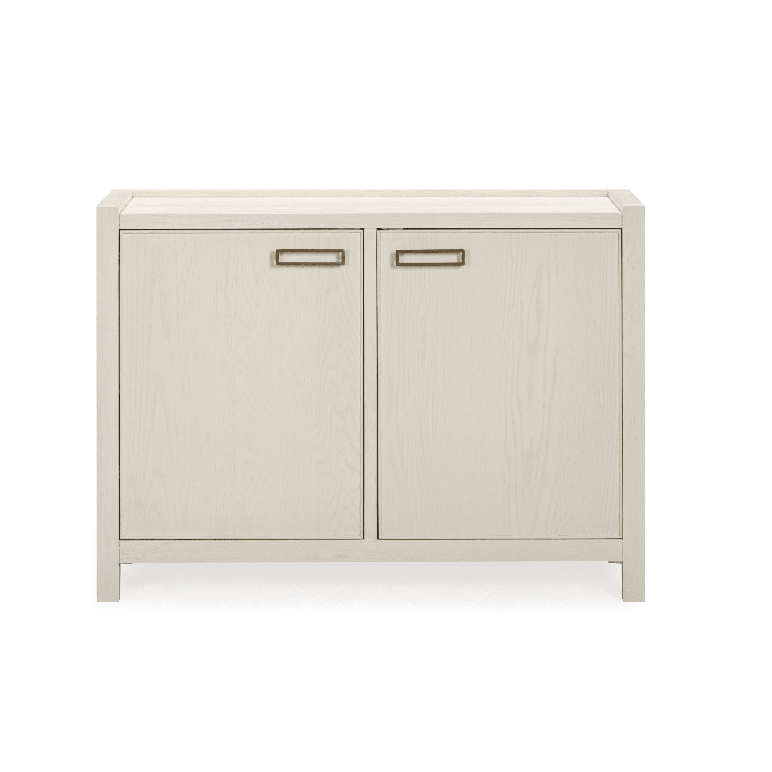 Sideboard mit 2 Türen, Eiche cremefarben furniert