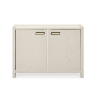 Sideboard mit 2 Türen, Eiche cremefarben furniert