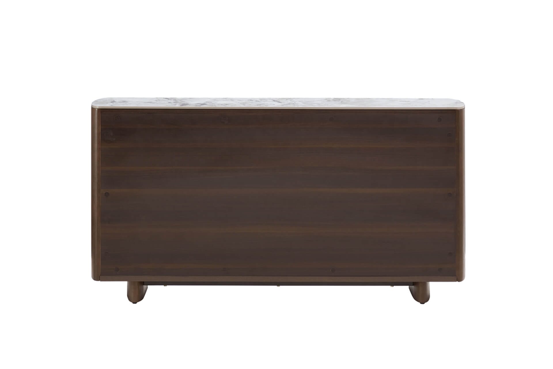 Walnuss-Sideboard mit Steinplatte