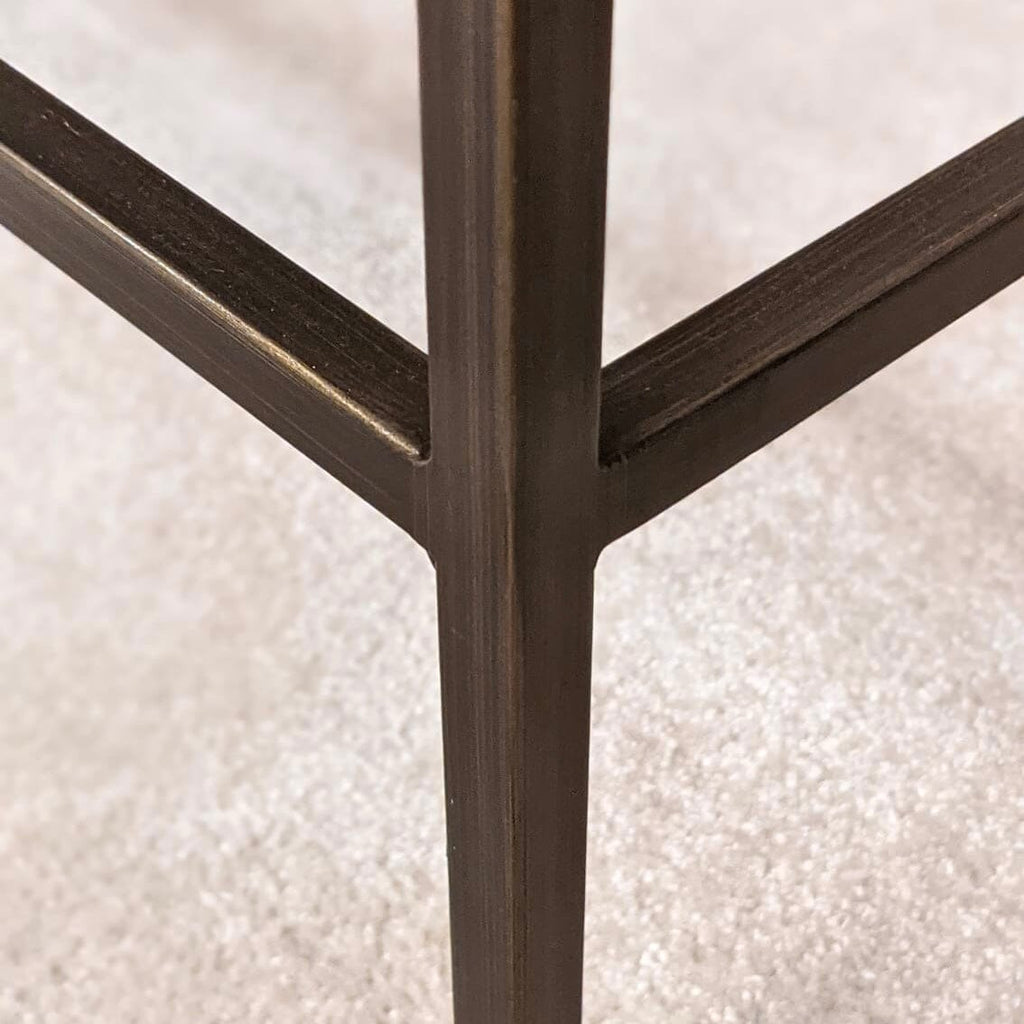 Bronze Konsolentisch mit Glasplatte