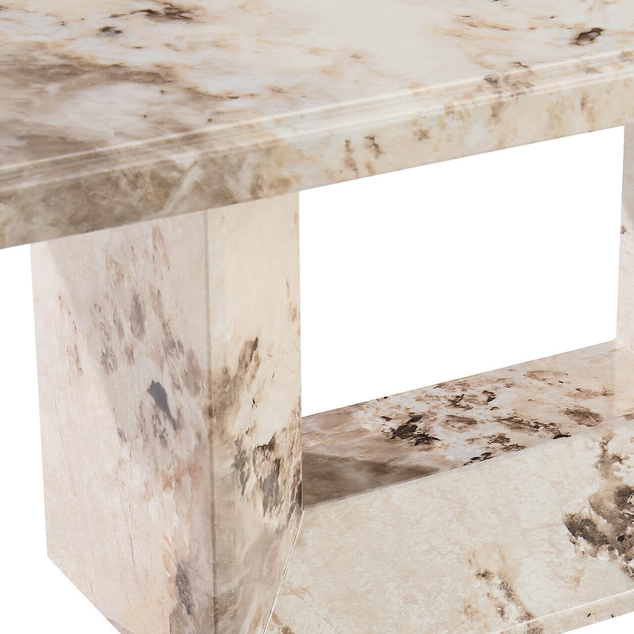 Couchtisch Marmor-Mokka