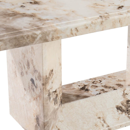 Couchtisch Marmor-Mokka