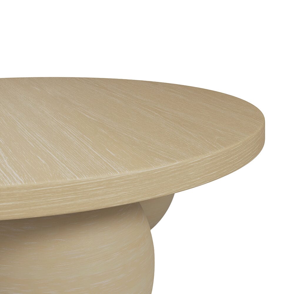 Matter Beiger Runder Couchtisch